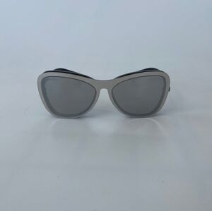CHANEL | CLIP ON MIRROR SUNGLASSES | SILVER